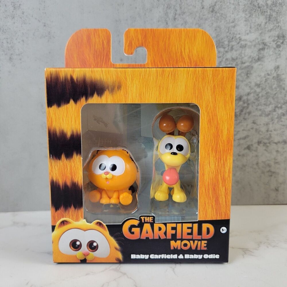 The Garfield Movie - Baby Garfield & Baby Odie 2 Pk Mini Collectible Figures New